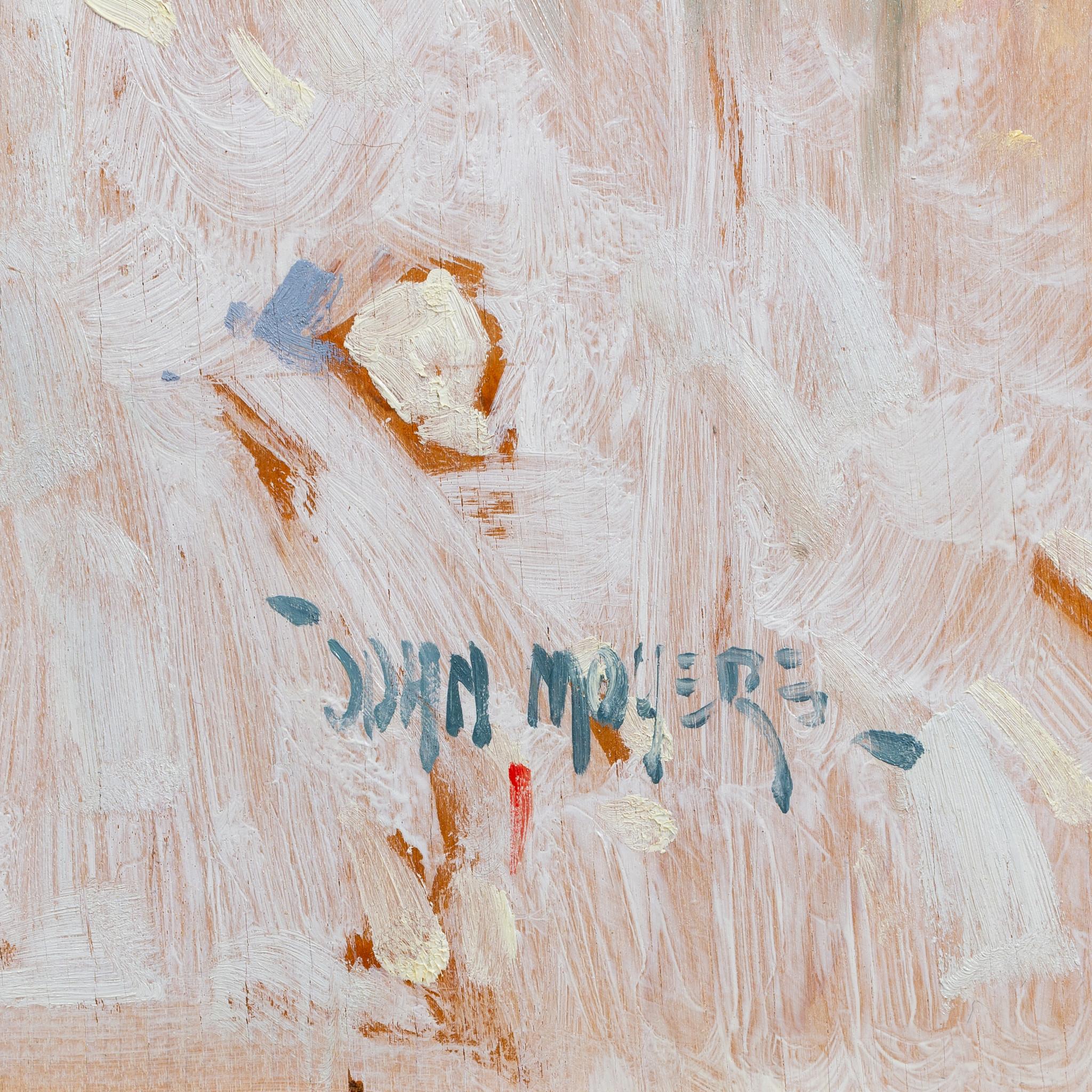 John Moyers original oil on panel; untitled, 16