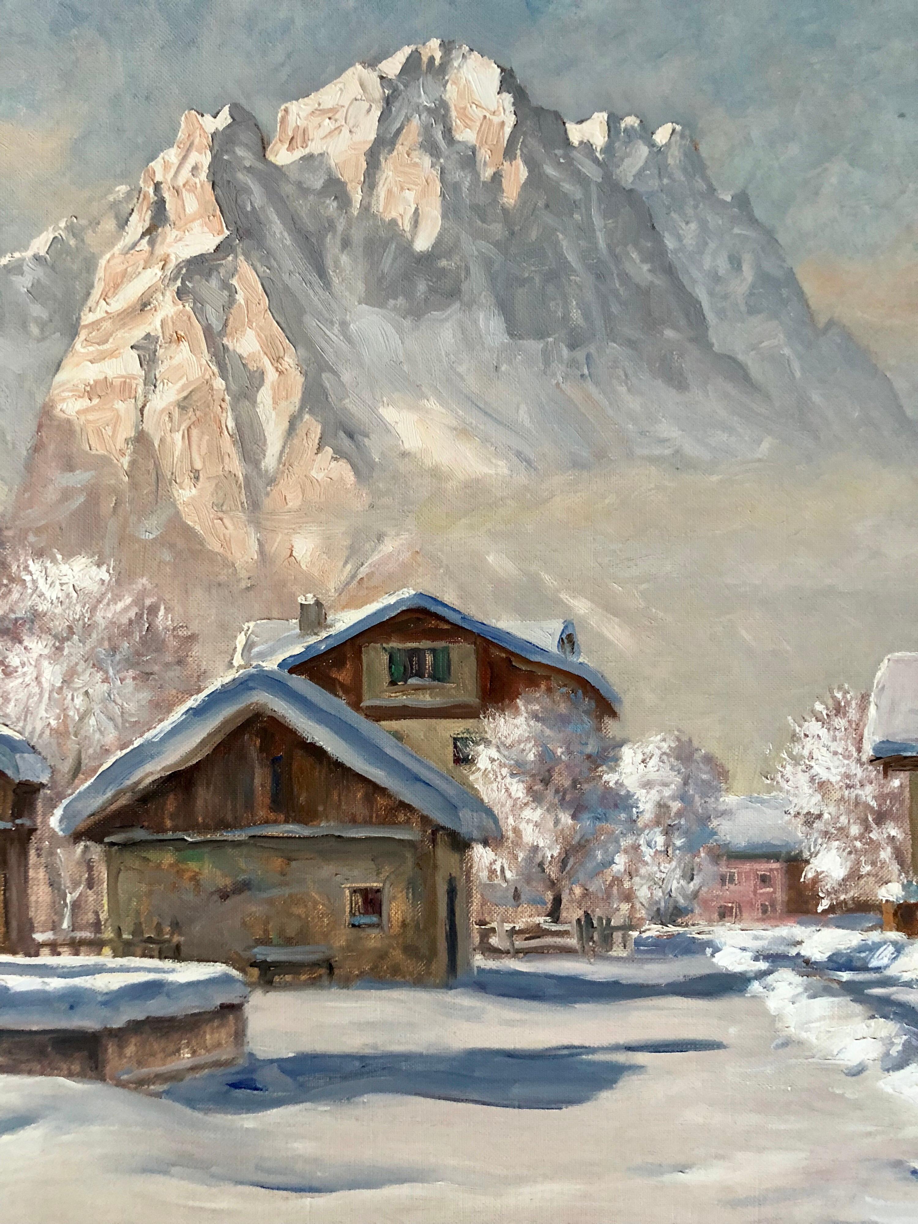 Modern “Winter in Garmisch” by Erwin Kettemann