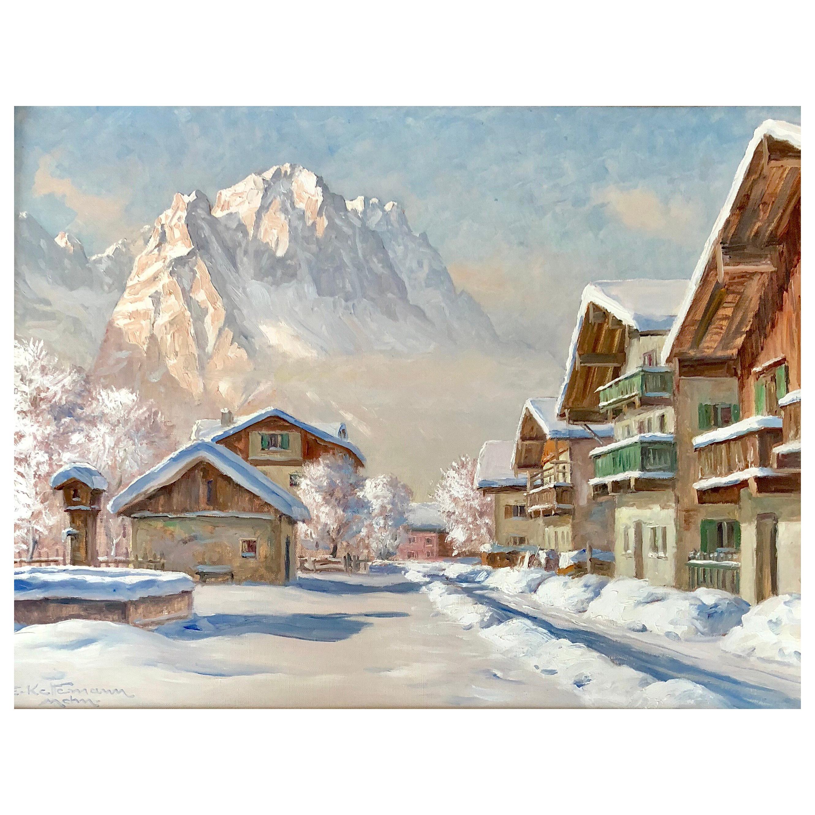 “Winter in Garmisch” by Erwin Kettemann
