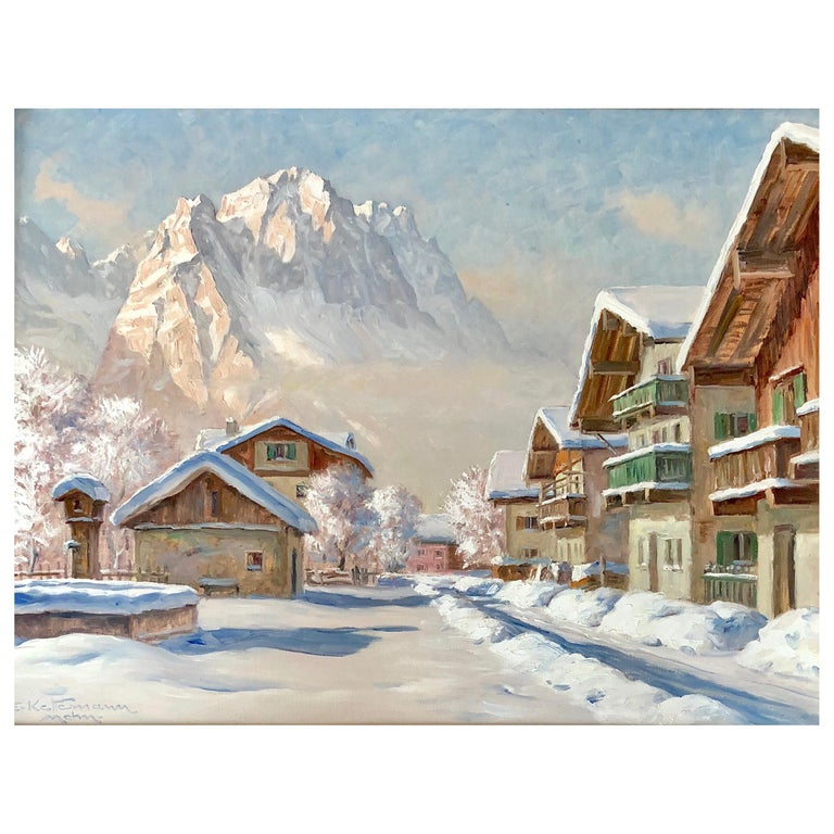 “Winter in Garmisch” by Erwin Kettemann For Sale