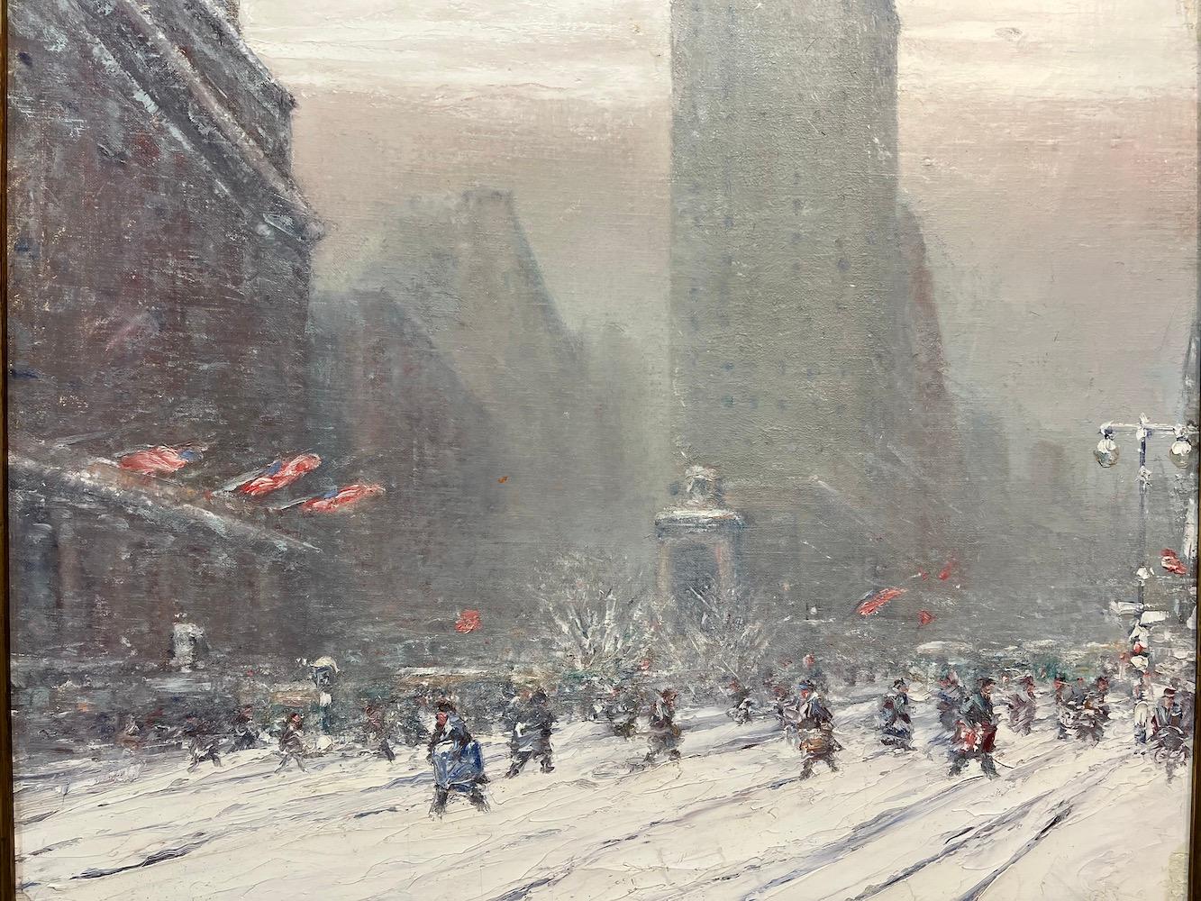Johann Berthelsen (1883-1972)

was an American Impressionist painter, as well as having a career as a professional singer and voice teacher. Essentially self-taught as an artist, he is best known for his poetic paintings of New York City, often in