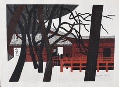 "Winter in Nikko" Kiyoshi Saito Woodblock Print