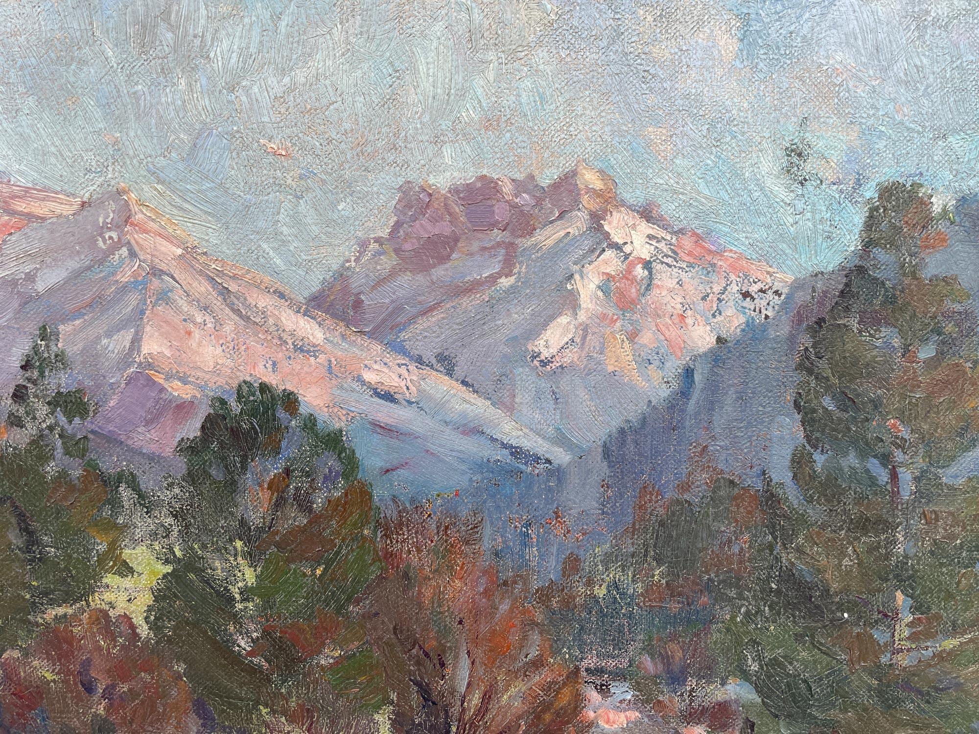 A Winter Landscape European Alps (Paysage d'hiver des Alpes européennes) en vente 2