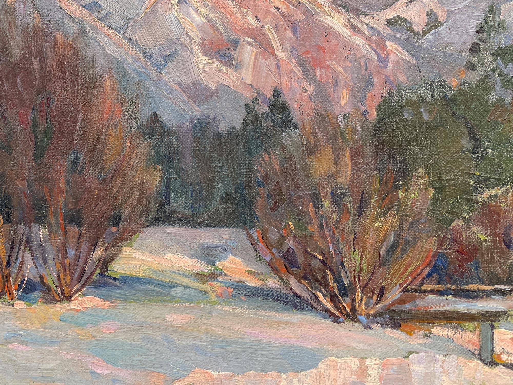 A Winter Landscape European Alps (Paysage d'hiver des Alpes européennes) en vente 6