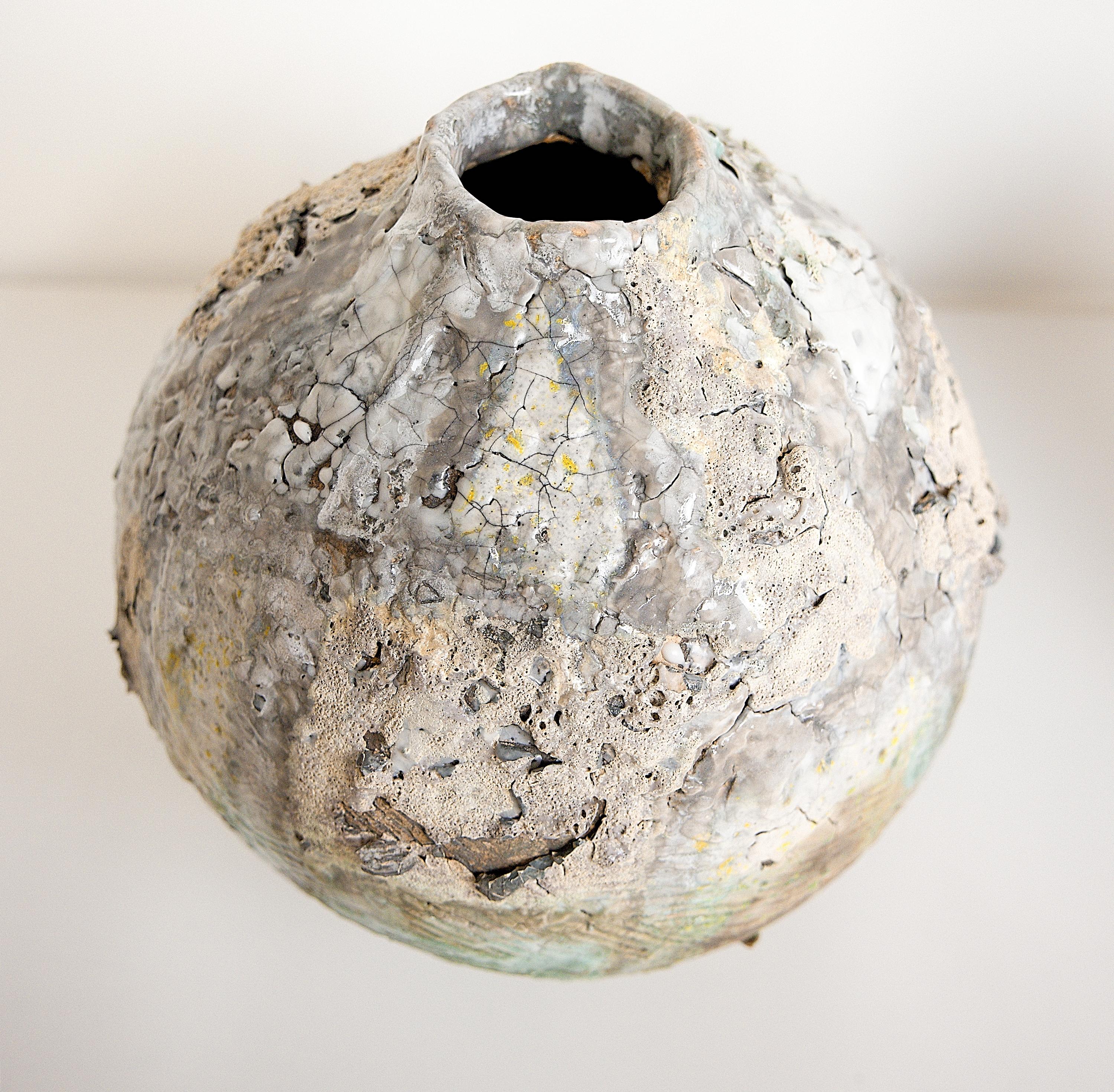 Winter Moon Cracked Vase For Sale 7