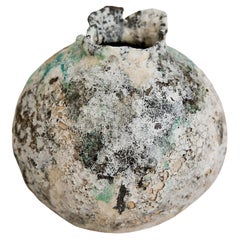 Antique Winter Moon Cracked Vase III