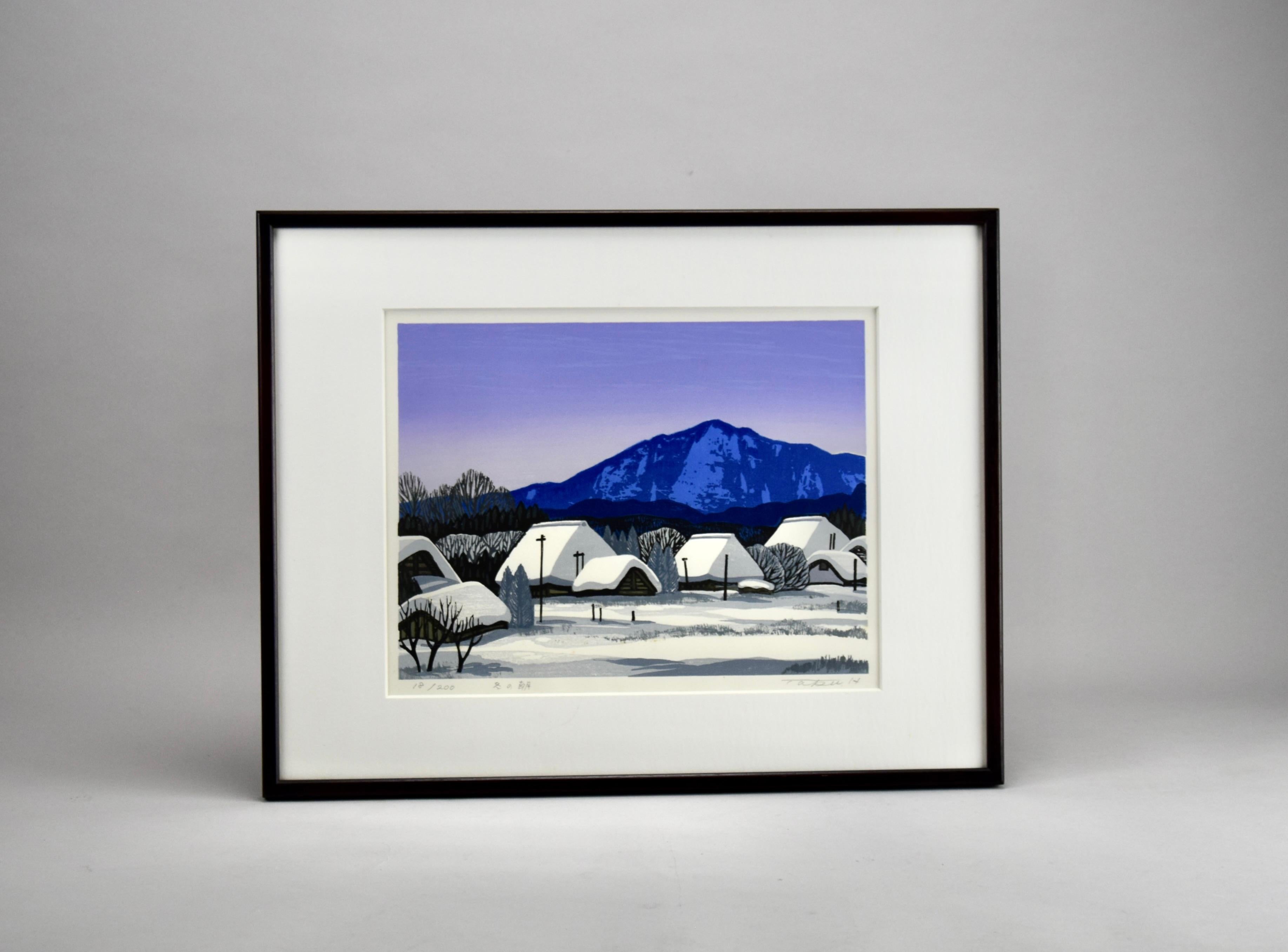 Mid-20th Century Winter Morning by Taku Harada 1960 For Sale