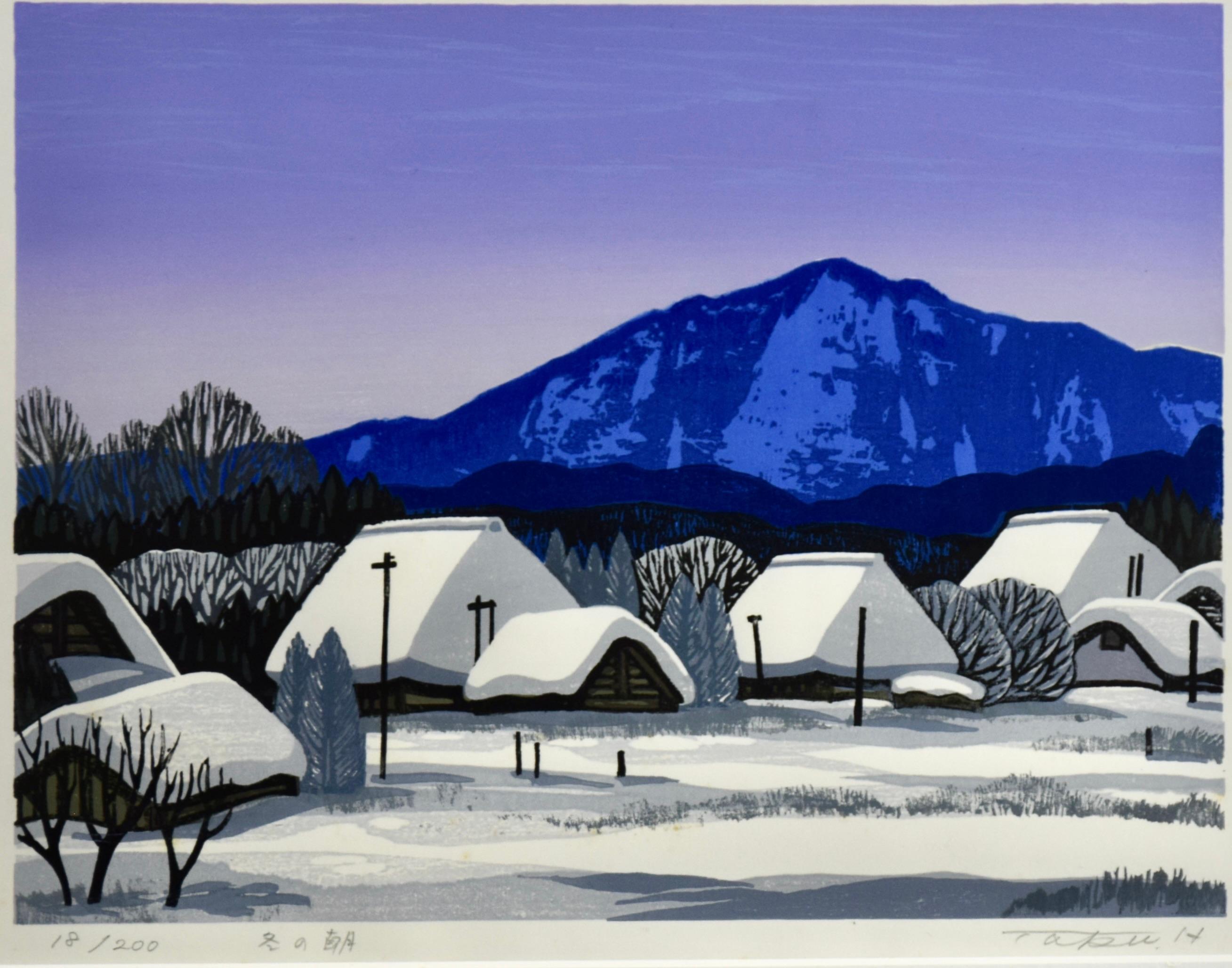 Winter Morning by Taku Harada 1960 For Sale 1