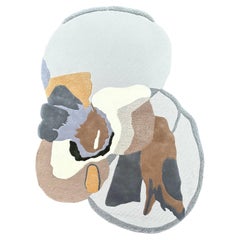 Winter Rose Abstrakter organischer Teppich in Grau von RAG home