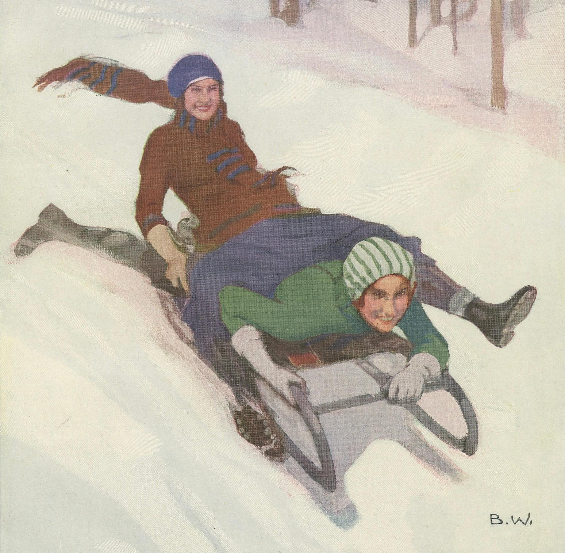 Estampa de deportes de invierno - 