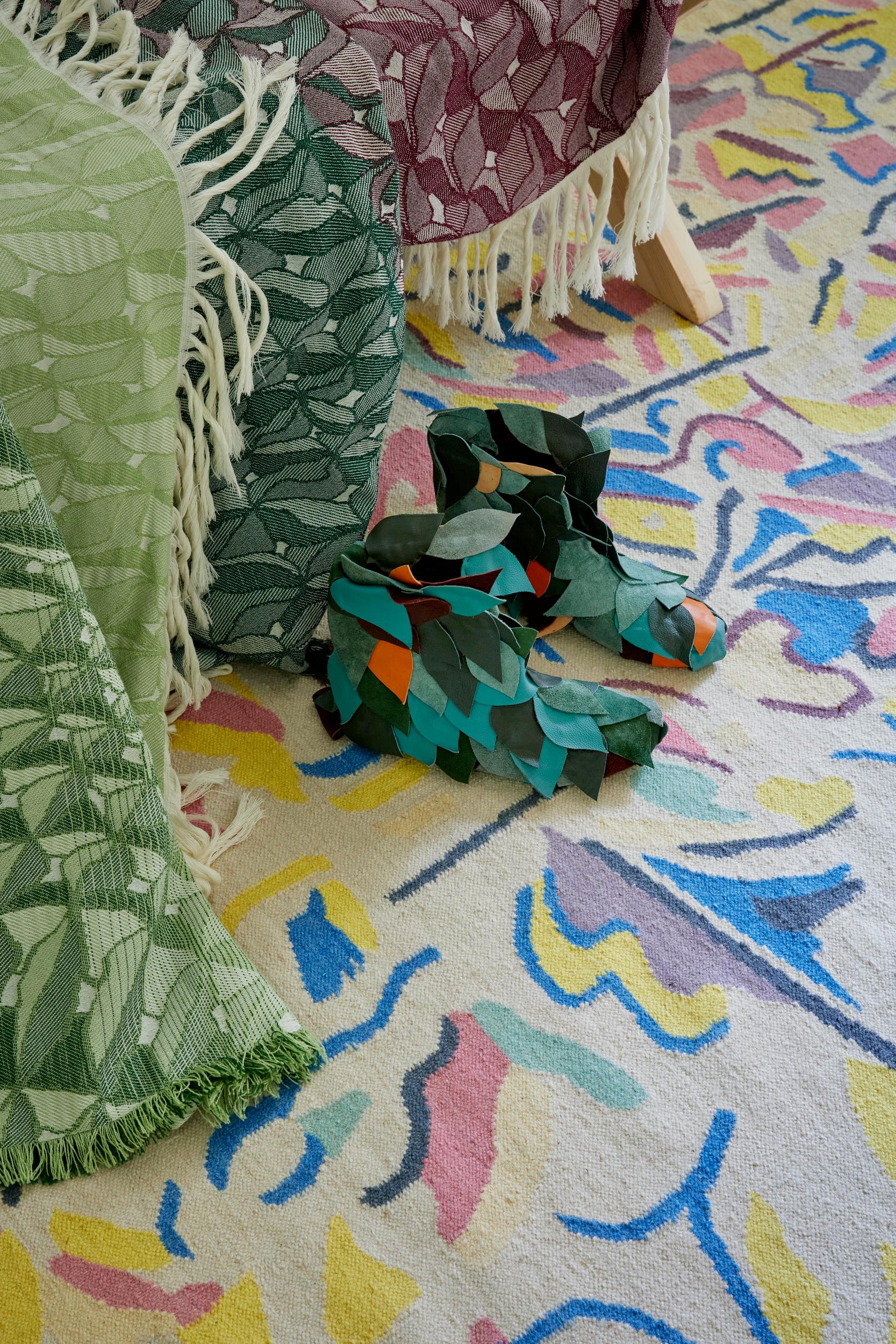 Post-Modern Winter Storm Rug by Volver Studios For Sale