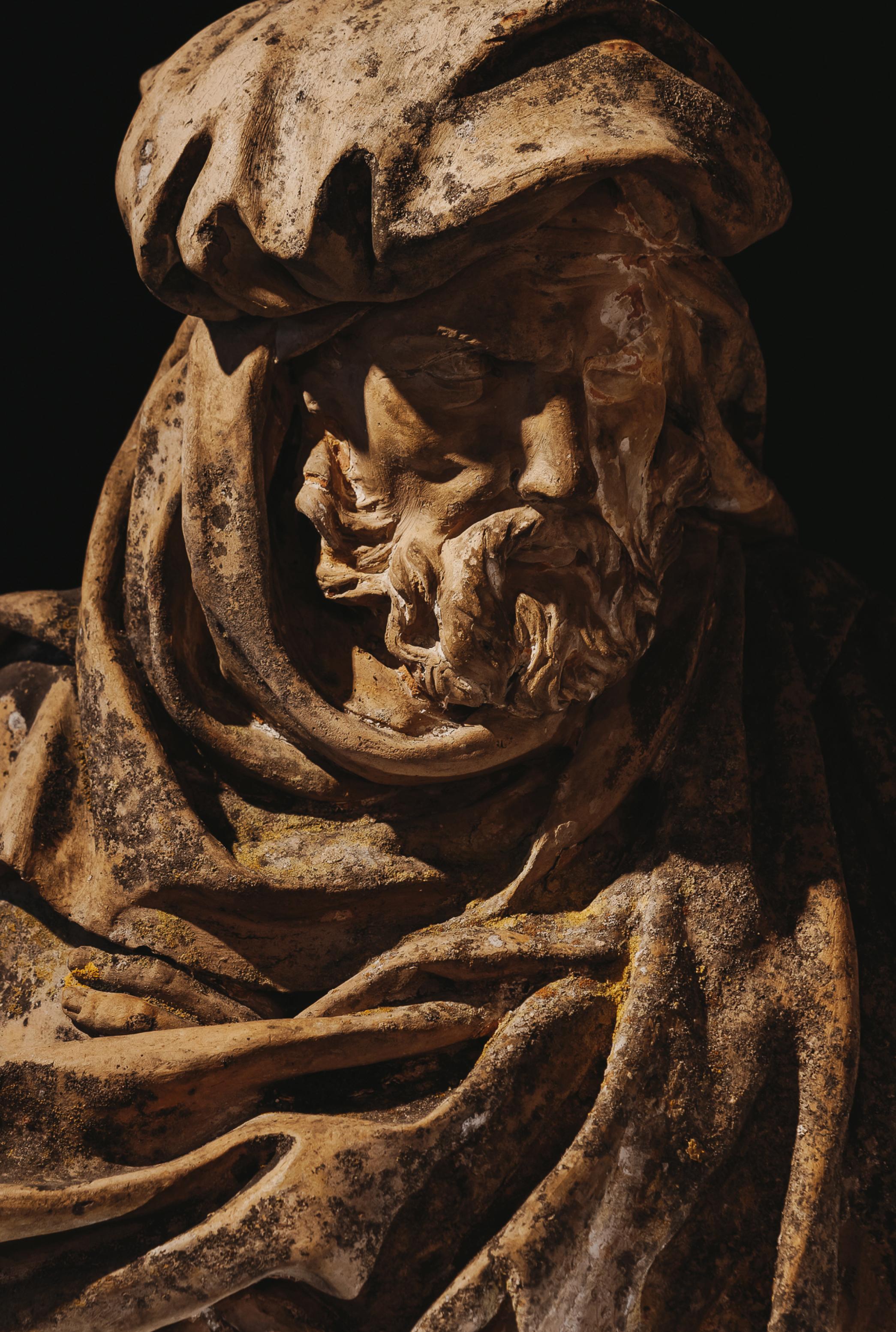Winter-Terrakotta-Figur aus dem Winter - Seasonal Collection des 19. Jahrhunderts im Zustand „Gut“ im Angebot in BARCELONA, ES
