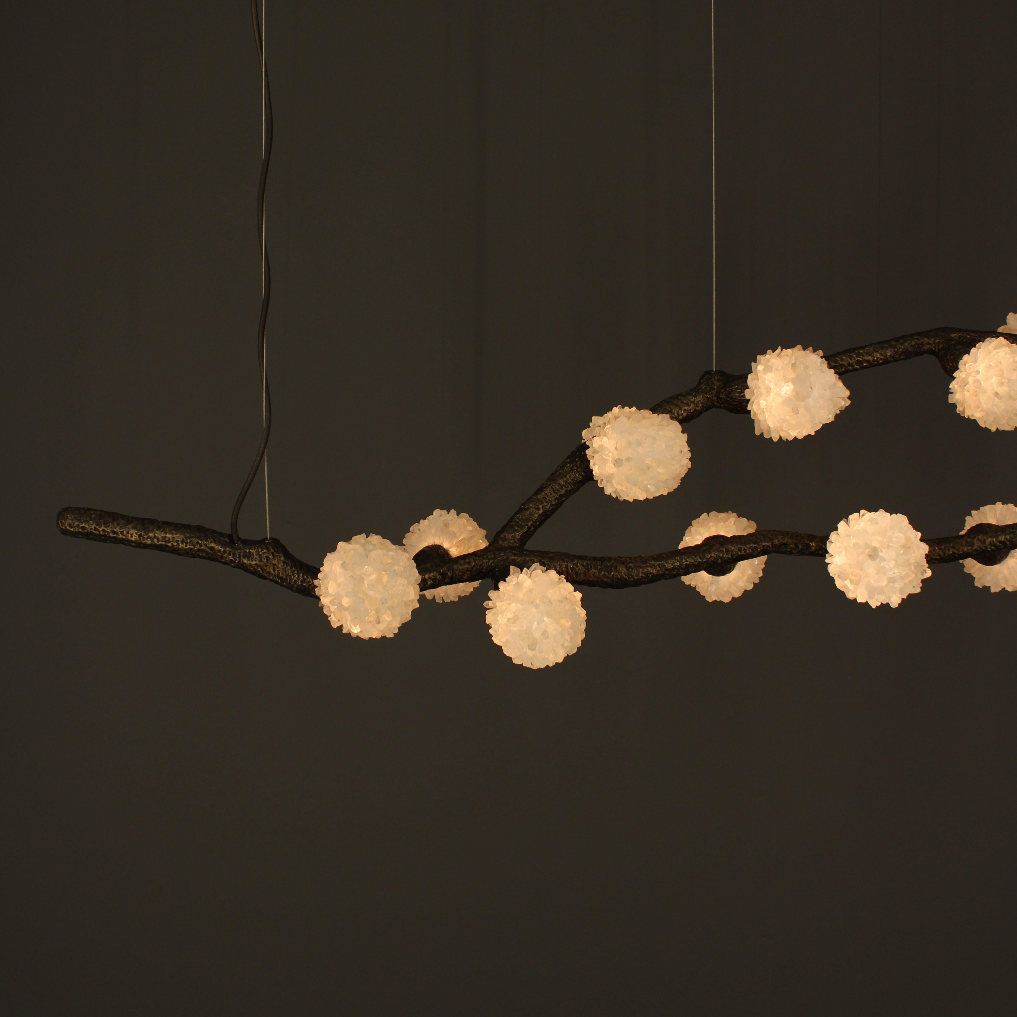 Art déco Lampe à suspension Winter VI par Aver en vente