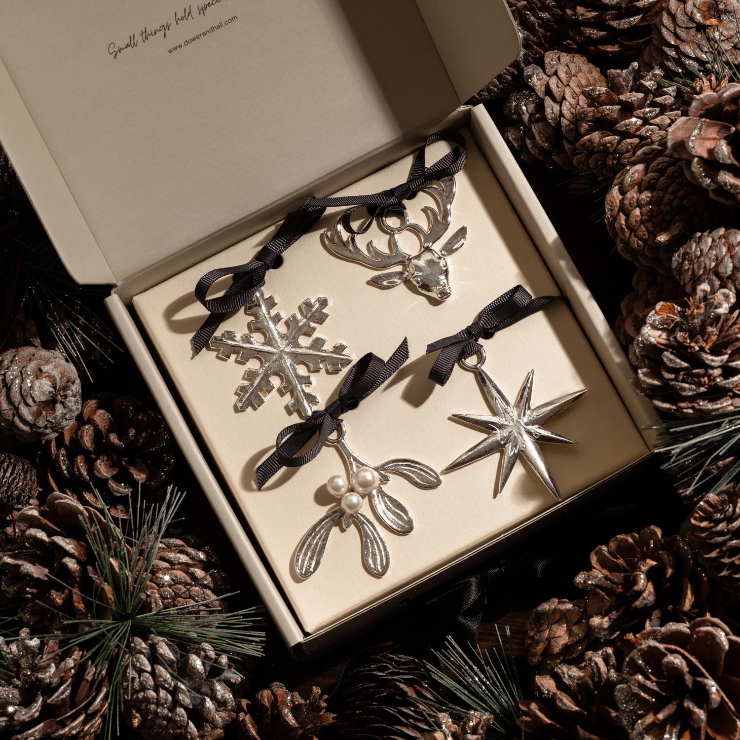 For over 25 years we have been handmaking our pewter tree decorations with love and care at our workshop in the UK. Each year Dan and Diane produce new designs, so why not start your own collection to adorn your Christmas tree.
Make your home