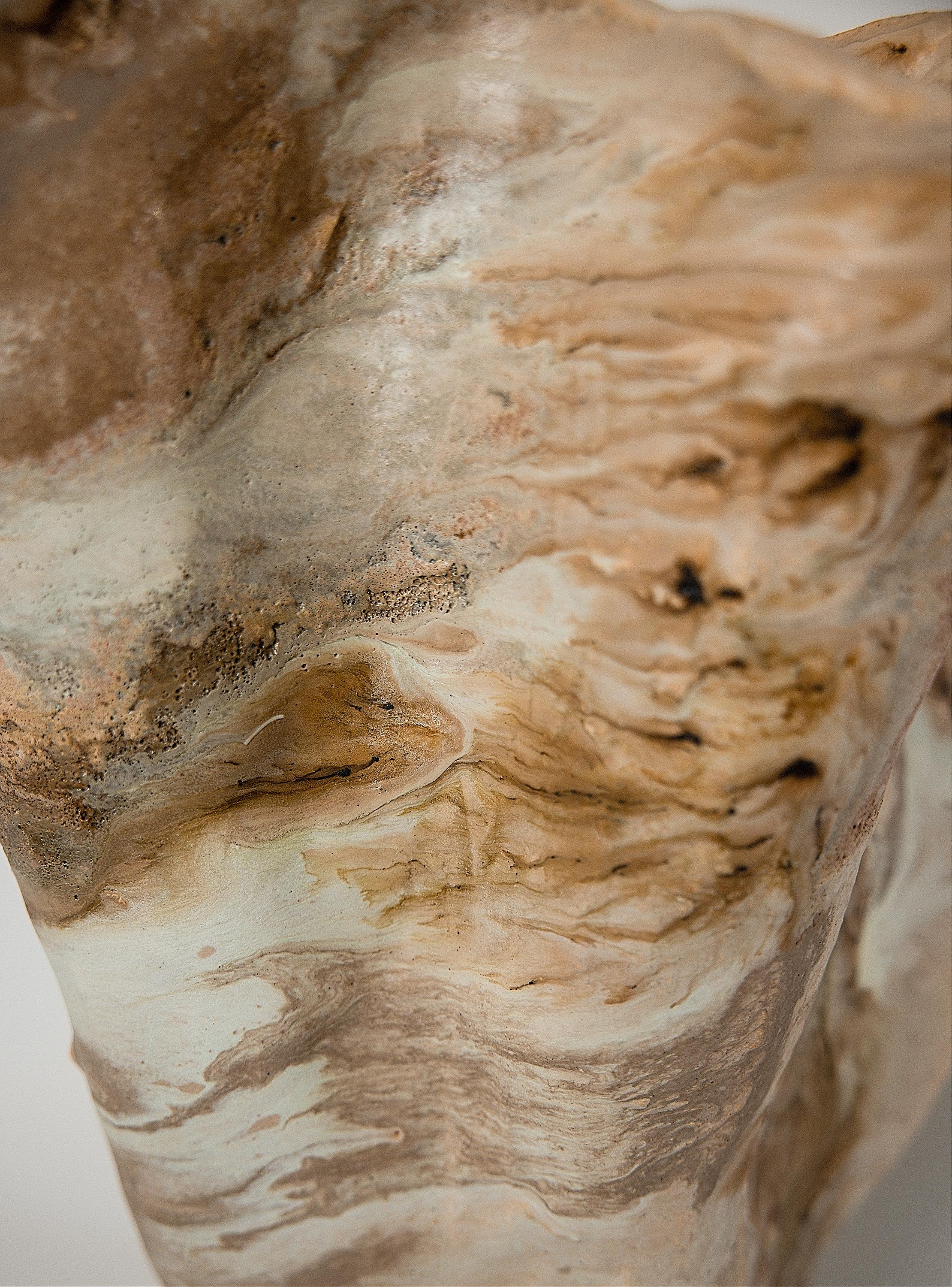 Winter Woods Sculpted Ceramic Vase Vessel III 2