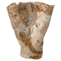 Winter Woods Sculpted Ceramic Vase Vessel III