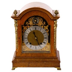 Winterhalder & Hofmeier Gilded Bronze Mantel Clock 