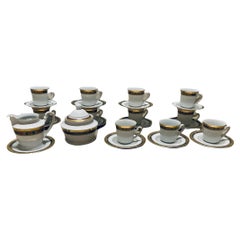 Winterling Bavaria Porcelain Set of Demitasse, Saucer, Creamer and Sugar Bowl
