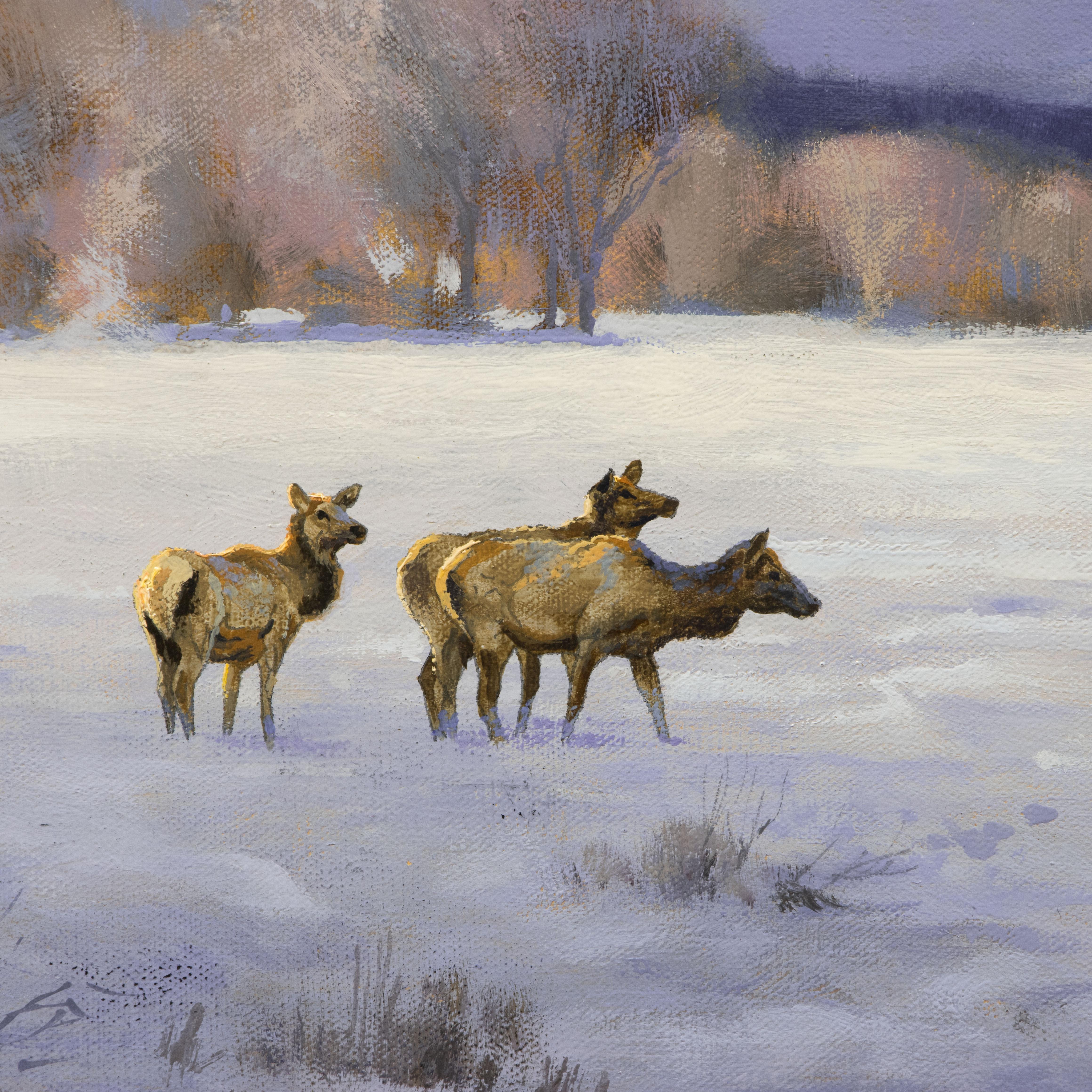 Américain Peinture à l'huile originale « Winter's Expanse » de Greg Parker en vente