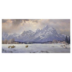 „Winter's Expanse“, Original-Ölgemälde von Greg Parker