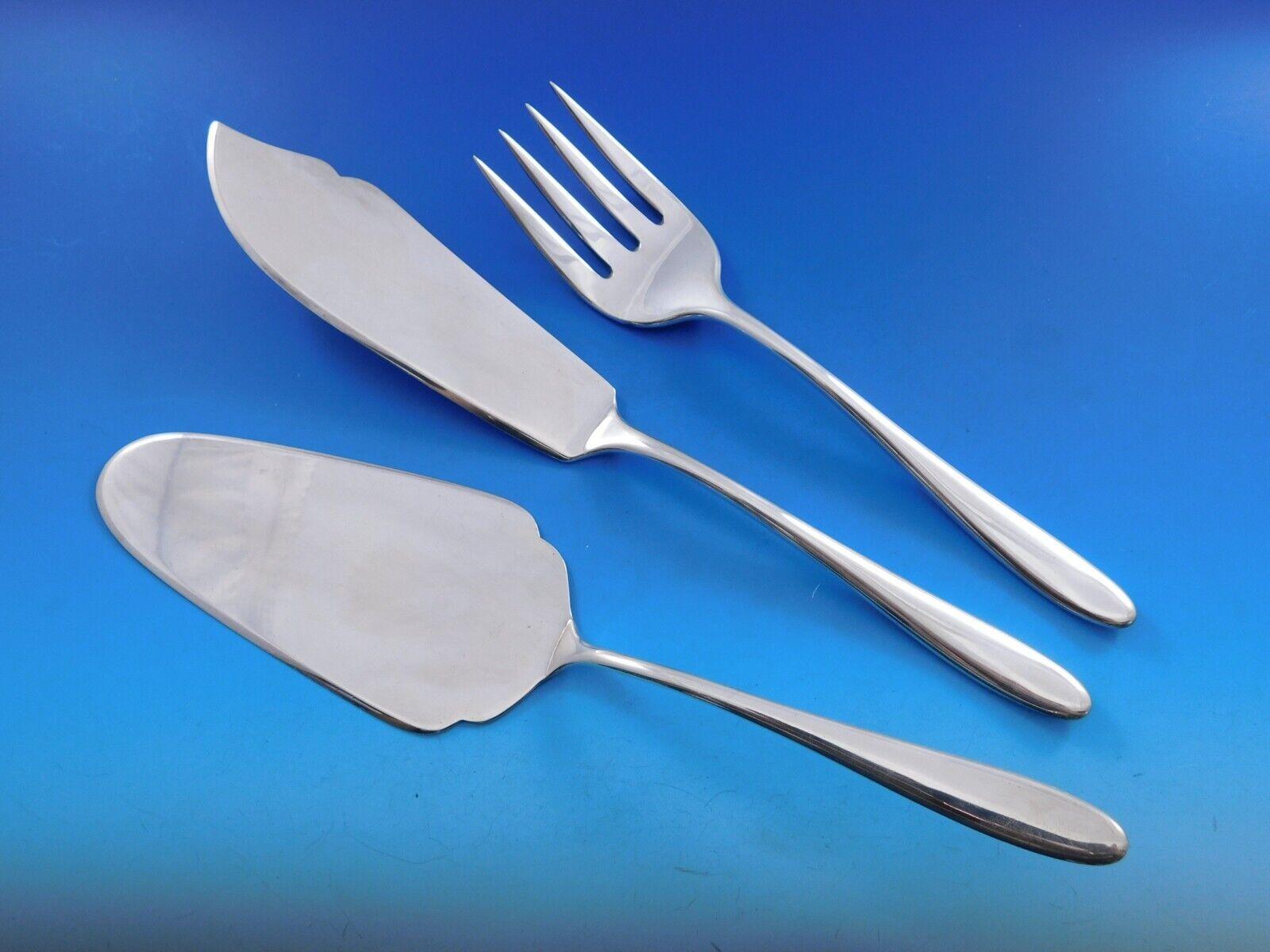 Winterset by Buccellati Italy Sterling Silver Flatware Service Set 103 pieces For Sale 6