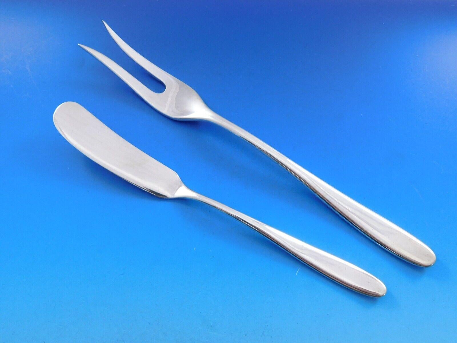 Winterset by Buccellati Italy Sterling Silver Flatware Service Set 103 pieces For Sale 8