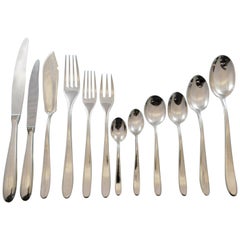 Winterset by Buccellati Italy Sterling Silver Flatware Set Service 388pc Dinner