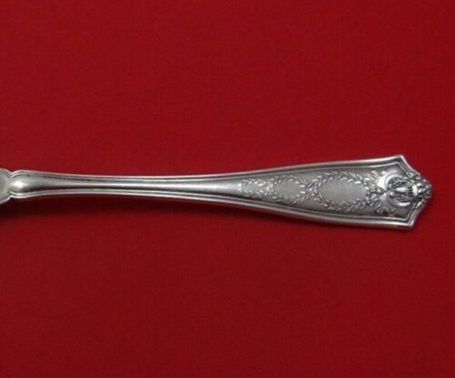 Sterling silver melon spoon, gold washed with blunt nose 5 3/4