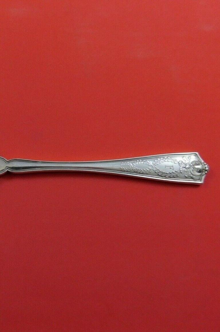 Sterling silver vegetable serving spoon, 9 1/2