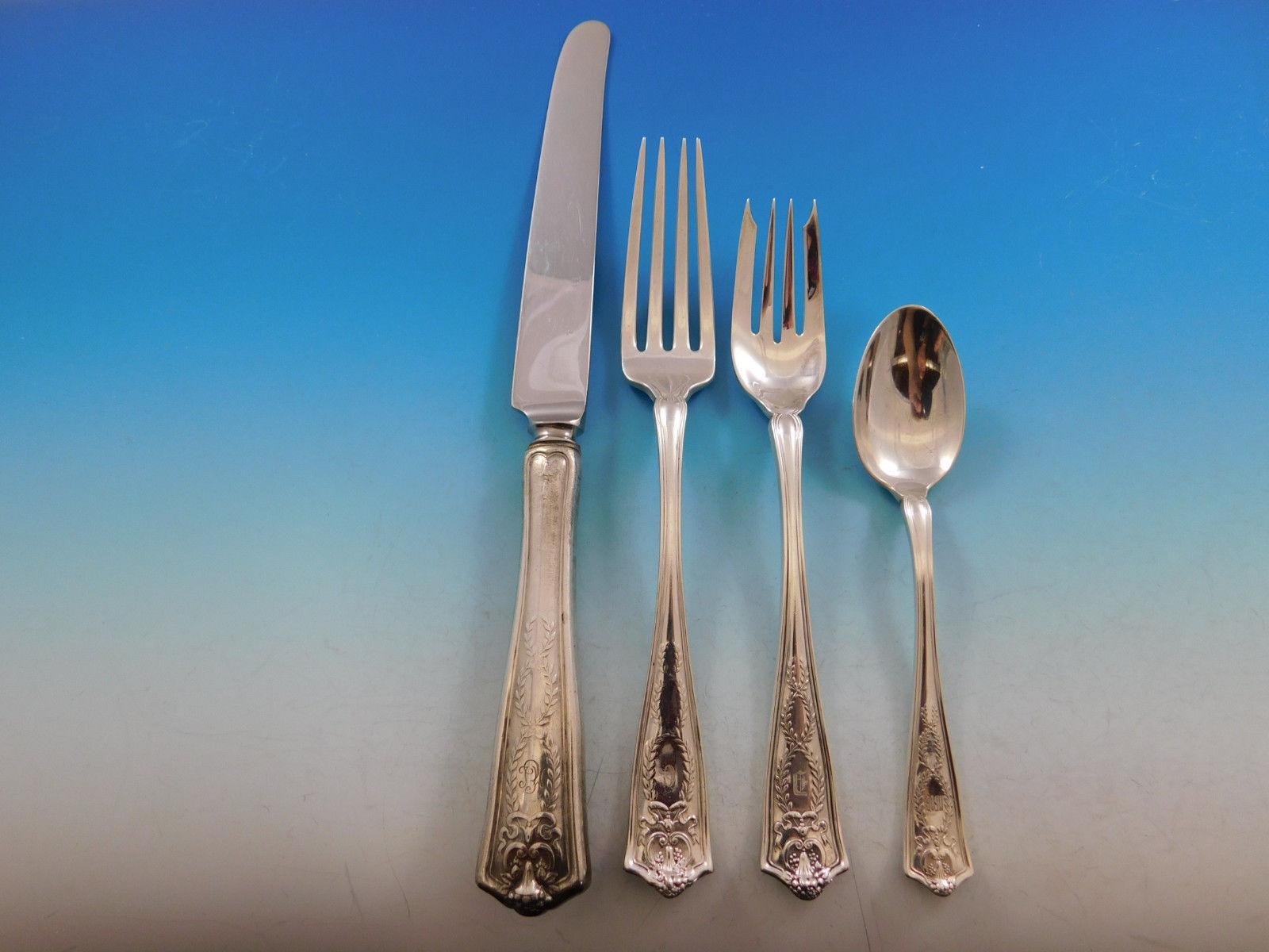 20th Century Winthrop by Tiffany & Co Sterling Silver Flatware Set 12 Service 193 Pcs Dinner
