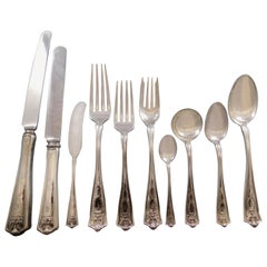 Winthrop by Tiffany & Co Sterling Silver Flatware Set 12 Service 193 Pcs Dinner