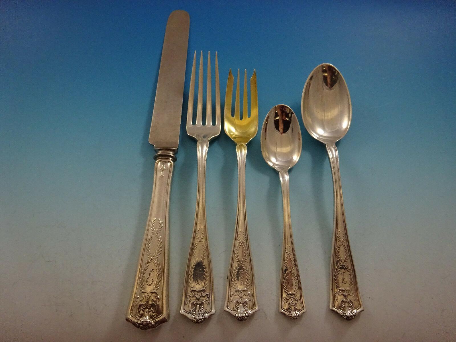 Winthrop by Tiffany & Co Sterling Silver Flatware Set 8 Service 112 Pcs Dinner In Excellent Condition In Big Bend, WI