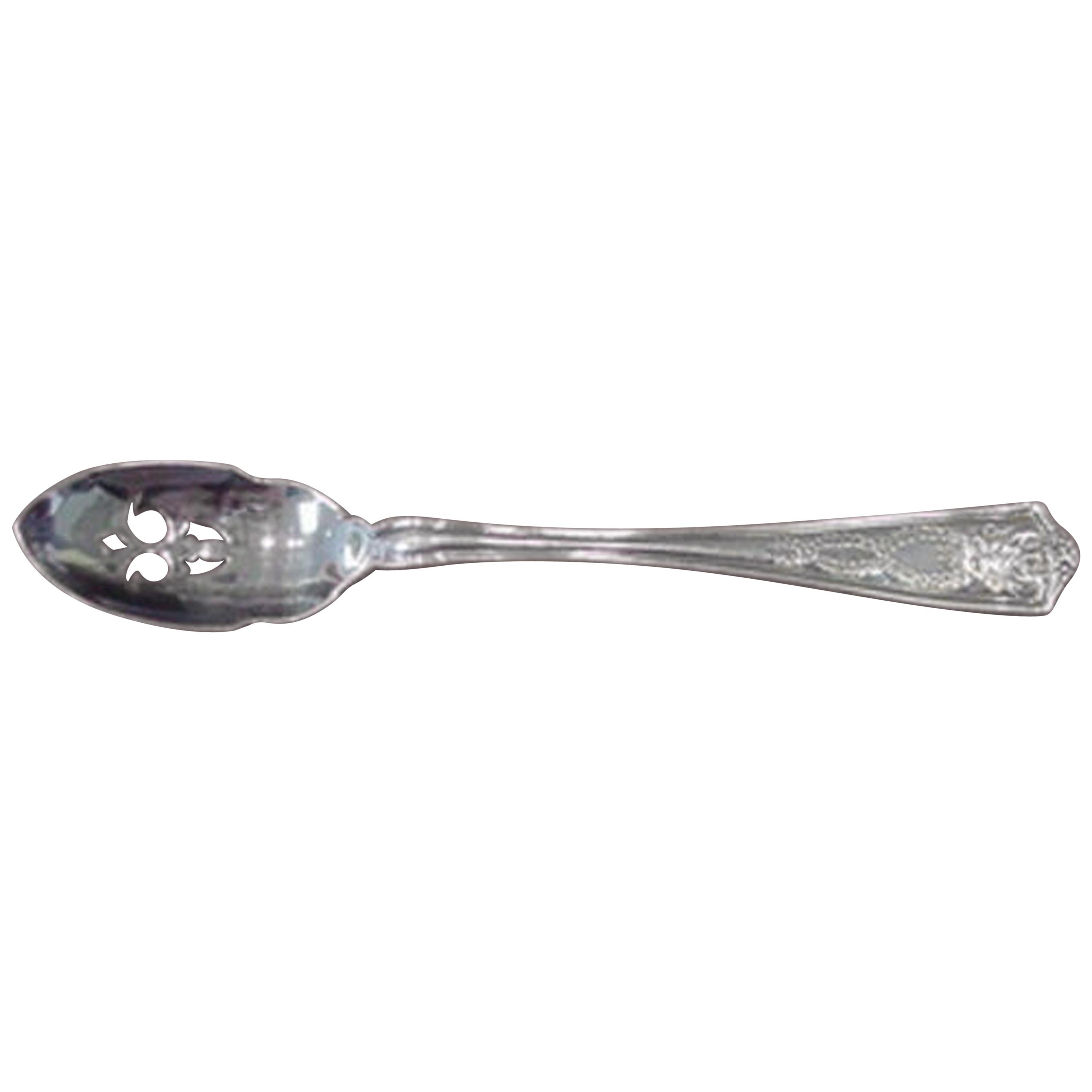 Georgian by Towle Sterling Silver Olive Spoon Pierced 5 3/4" Custom Made 