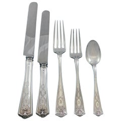 Winthrop by Tiffany Sterling Silver Flatware Set 8 Service 40 Pcs Dinner