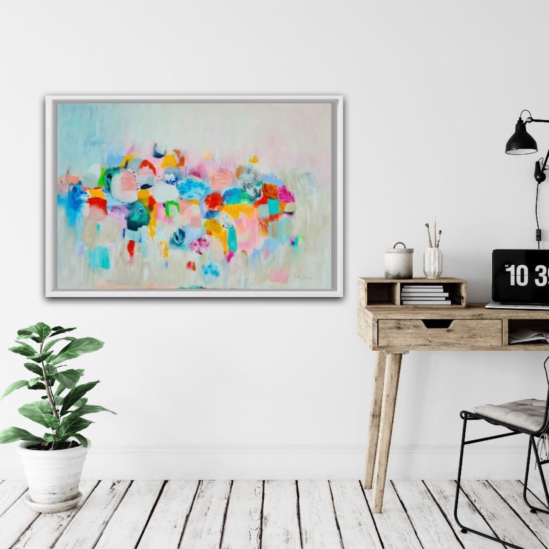 « Feeling Your Love », Wioletta Gancarz, Art abordable, peinture abstraite originale en vente 5