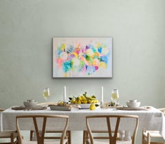 Make A Wish, Vibrant Abstract Painting, Colourful Contemporary Artwork