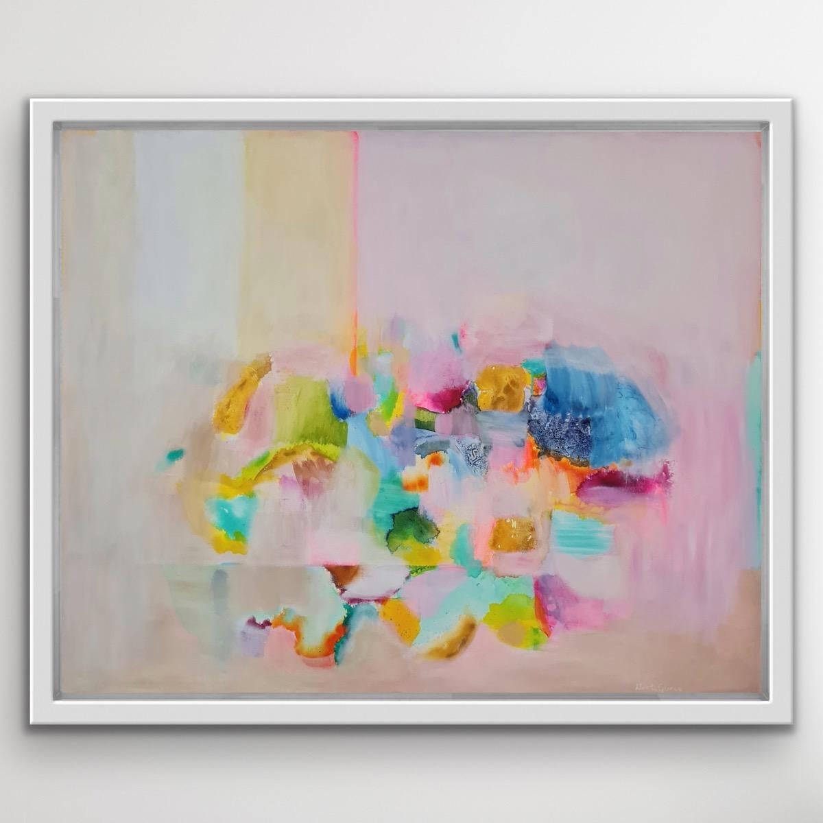Místico, Luz Brillante Arte Estilo Abstracto, Arte Primavera Verano, Estilo Campo de Color - Painting Contemporáneo de Wioletta Gancarz