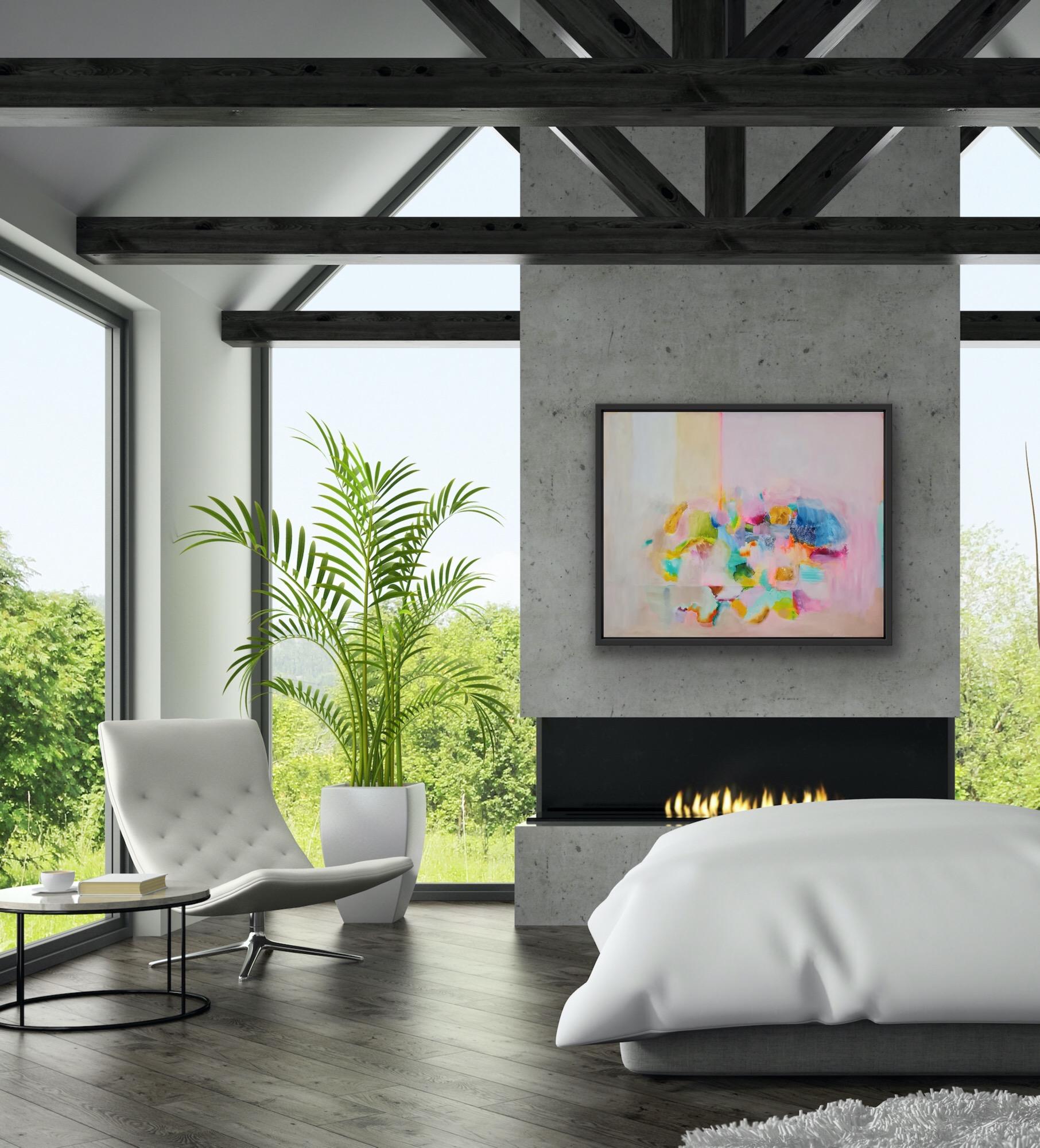 Mística de Wioletta Gancarz [2021]
Tenga en cuenta que las imágenes in situ son meramente indicativas del aspecto que puede tener una pieza

Precioso cuadro original de colores sobre lienzo 100x80x4cm. Se creó en 2021. Acabado con un barniz