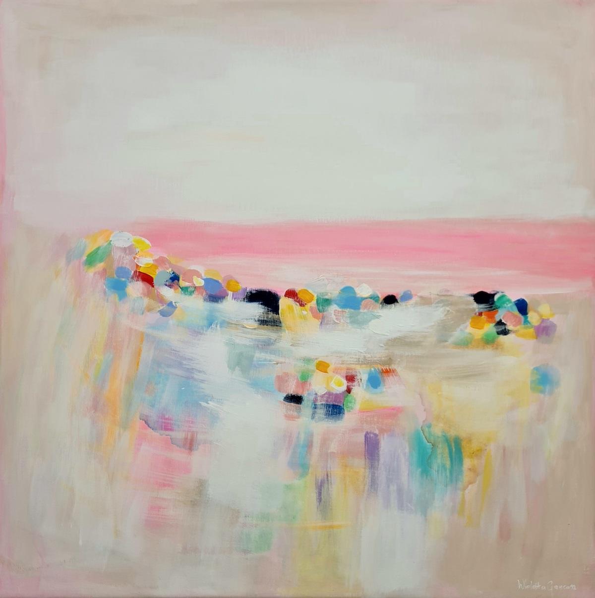 Wioletta Gancarz Abstract Painting - Pastel Beach 2
