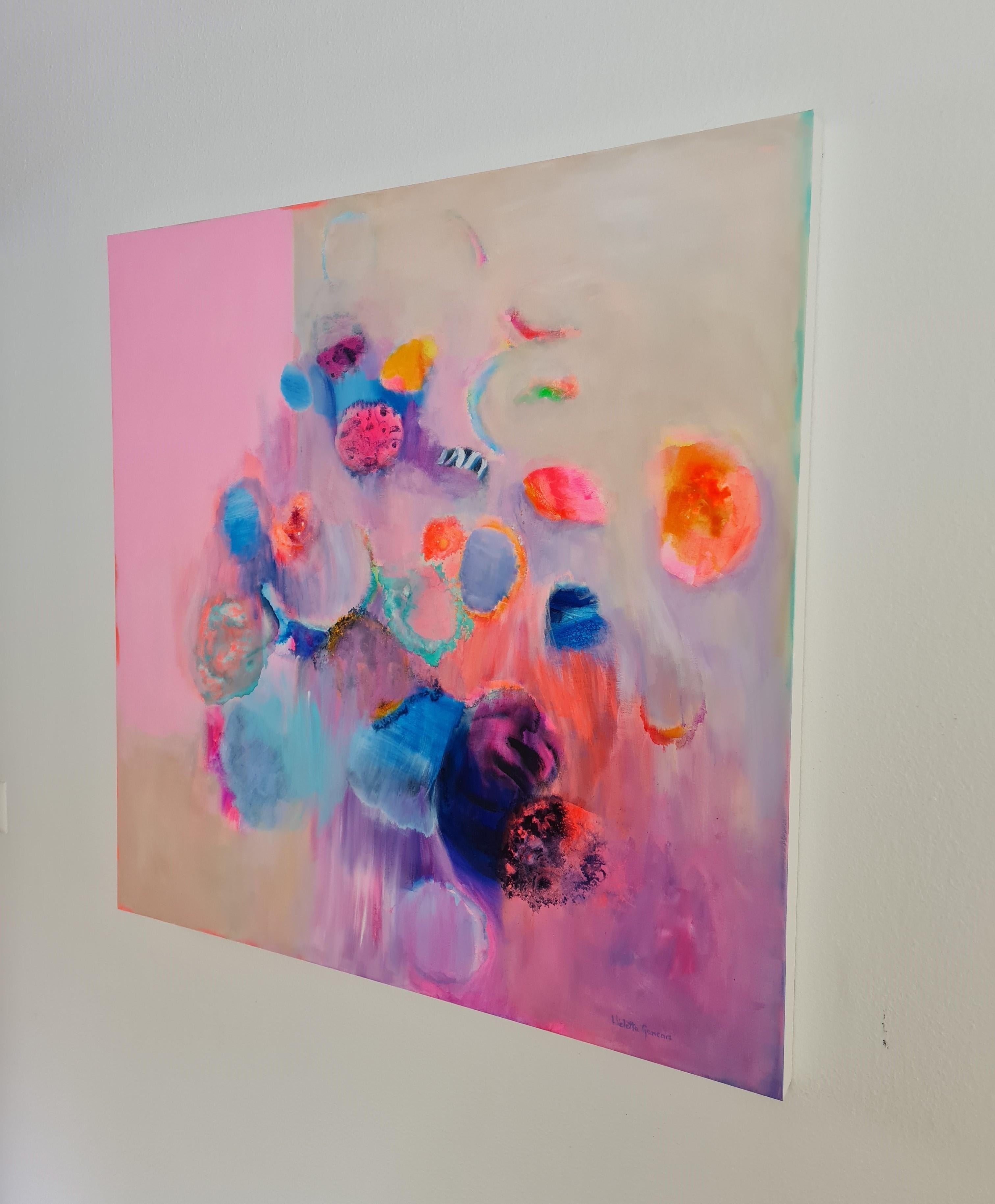 Pittura originale, acrilico su tela 100x100x4cm / 39