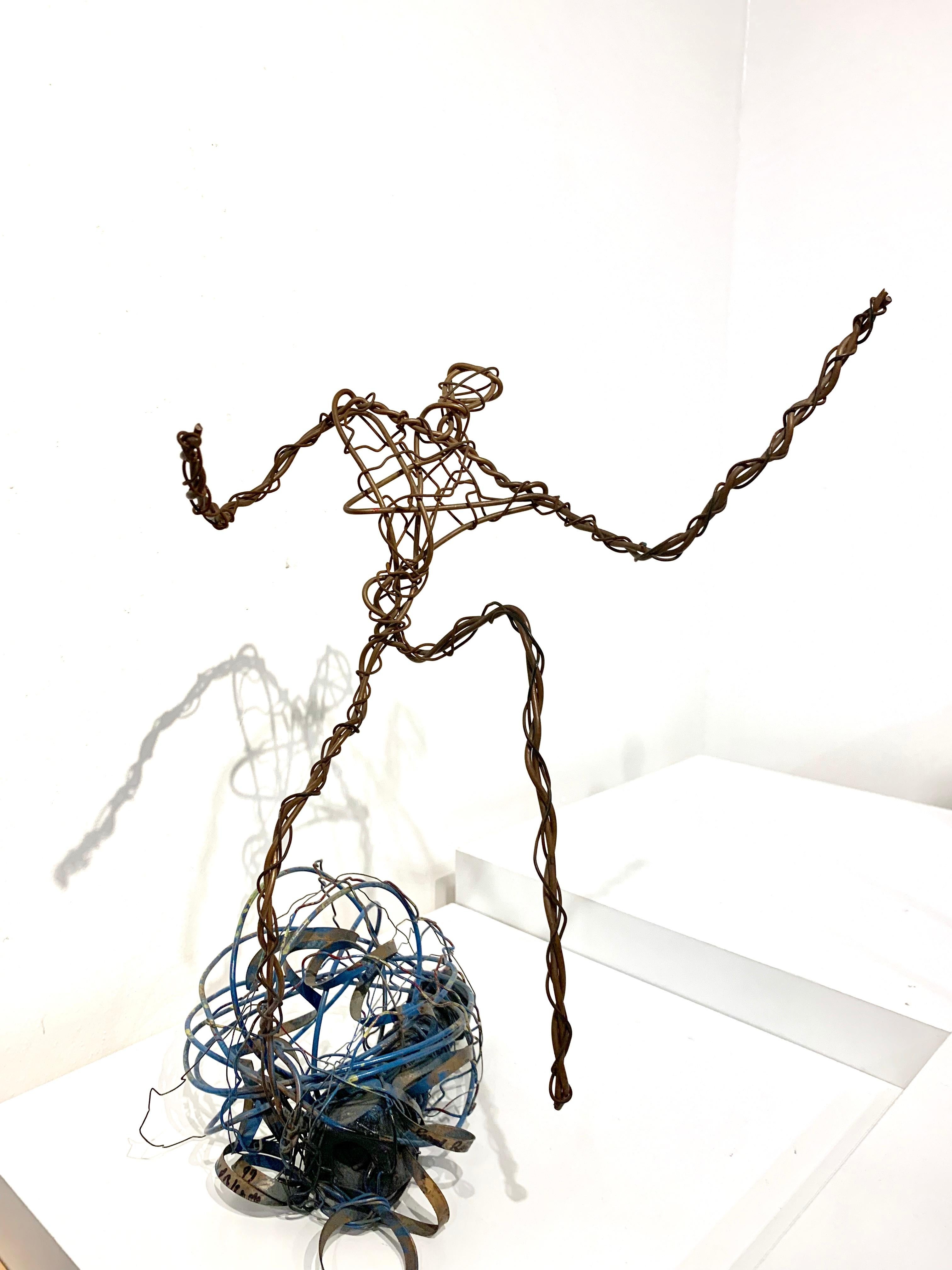 sculpture made of wire