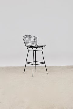 Wire Bar Stool by Harry Bertoia for Knoll Inc, 1970s
