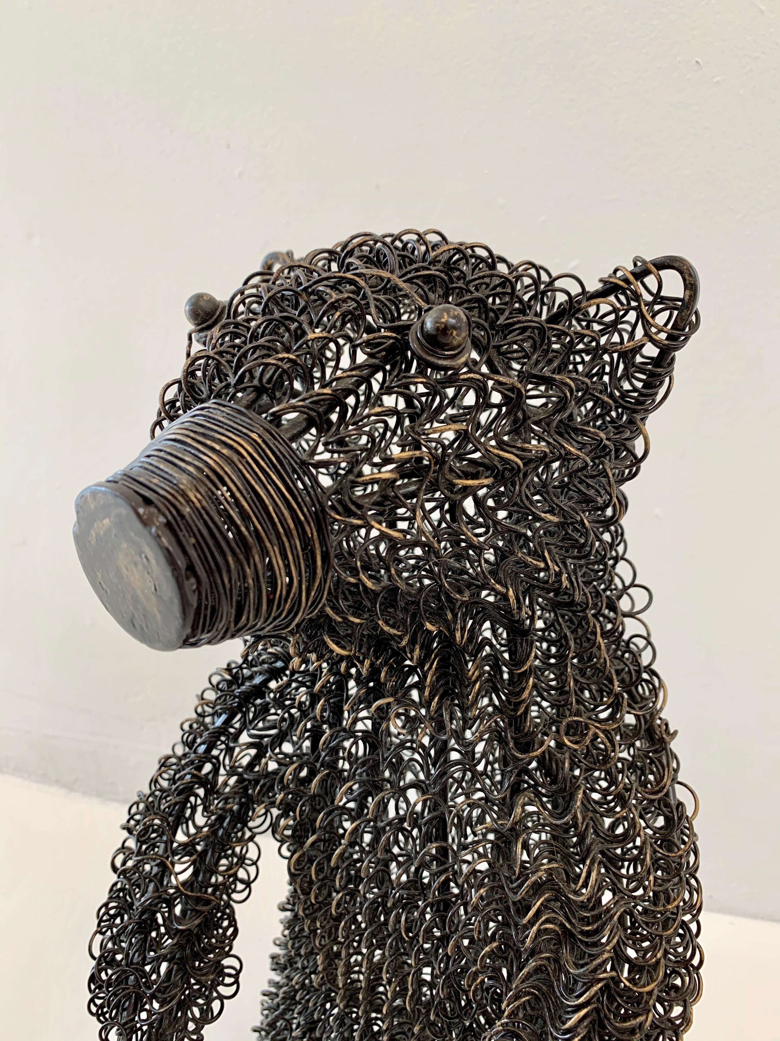 Wire Bear Sculpture 1
