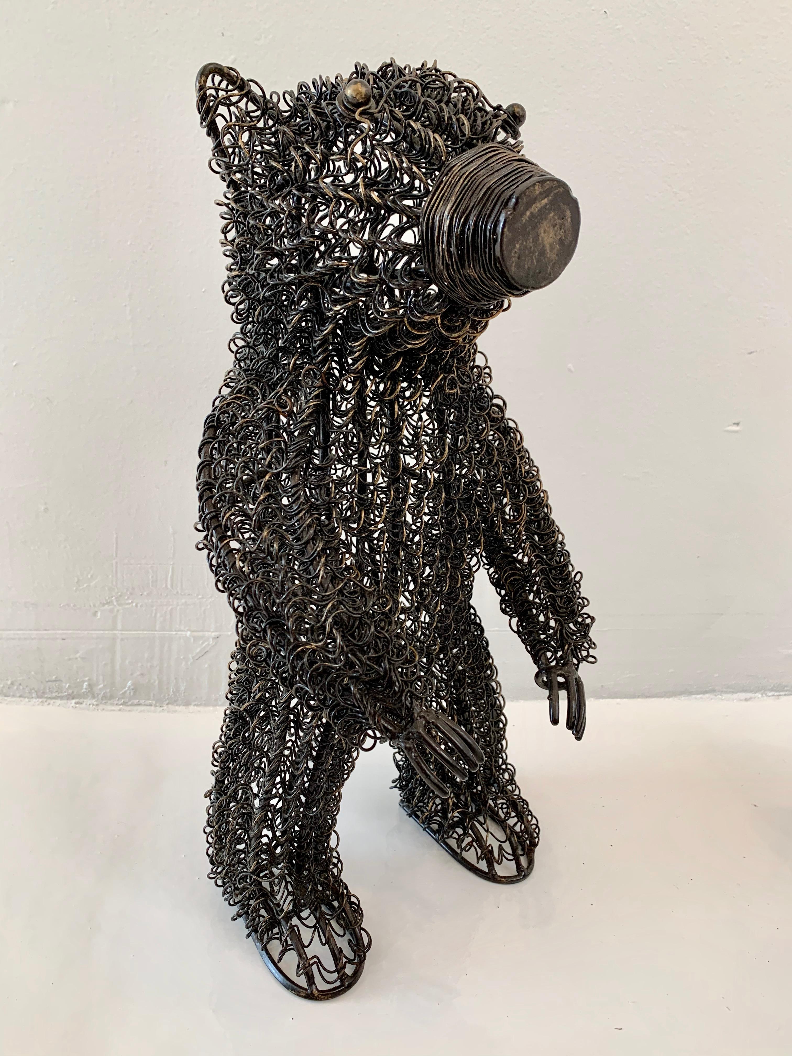 bear wire sculpture