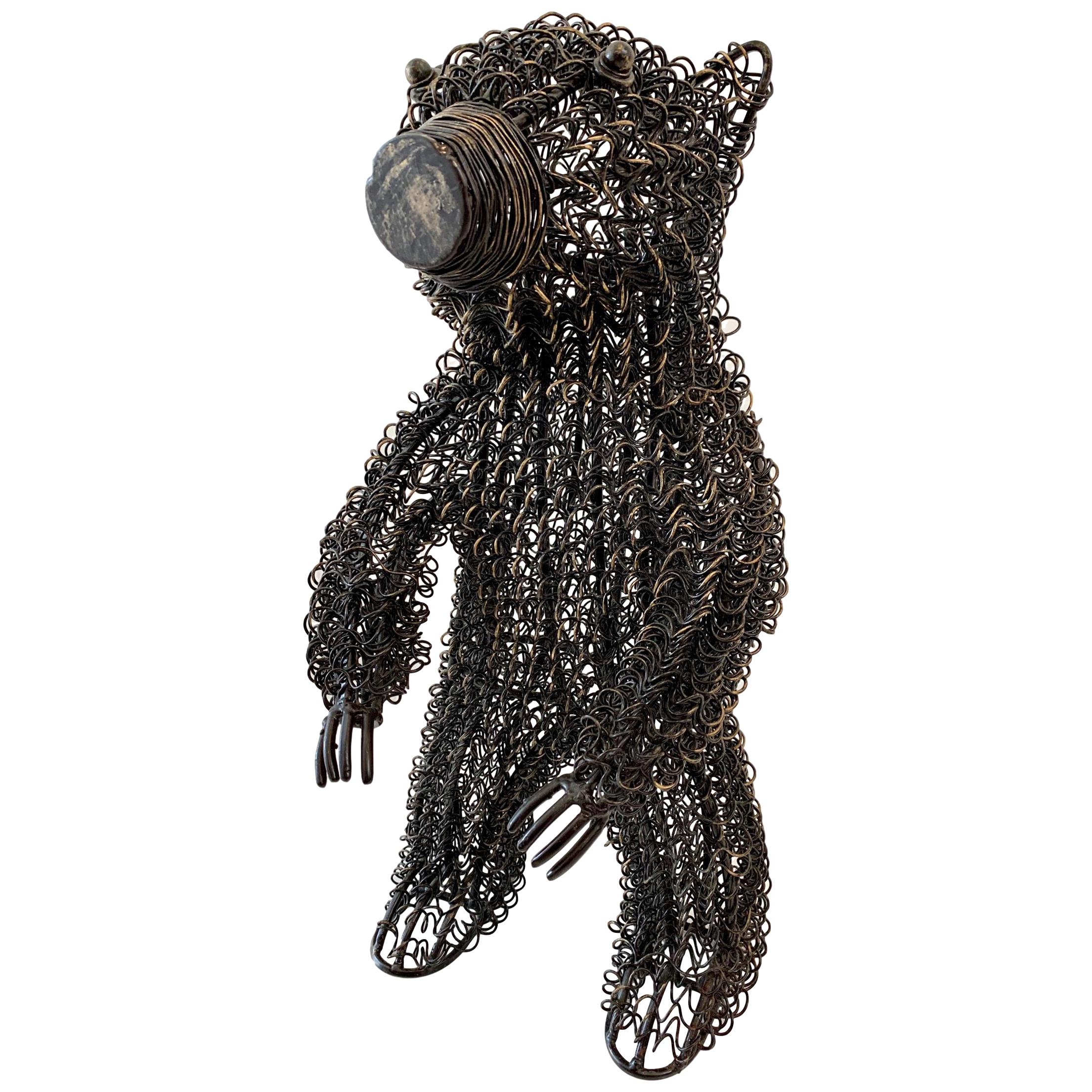 Wire Bear Sculpture