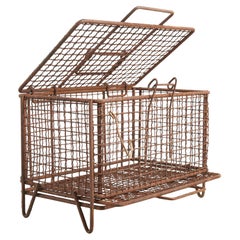 Vintage Wire Cage for Shipping Shell Fish