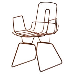 Chaise en fil de fer "Alambre" d'Alfredo Häberli / Authentique