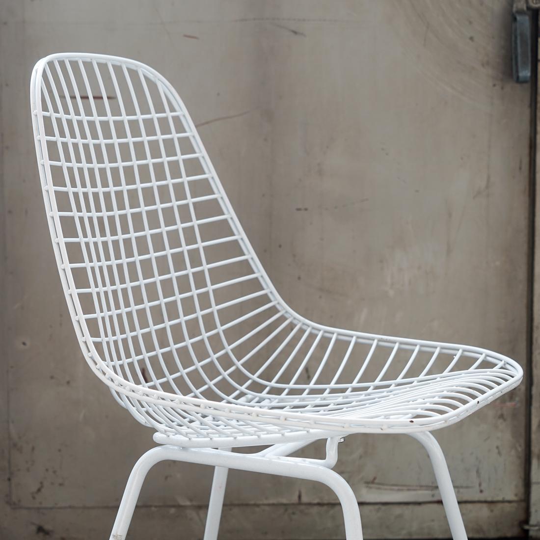 Wire Chair Modell DKX Designed by Charles and Ray Eames, 1950s (Schweizerisch) im Angebot