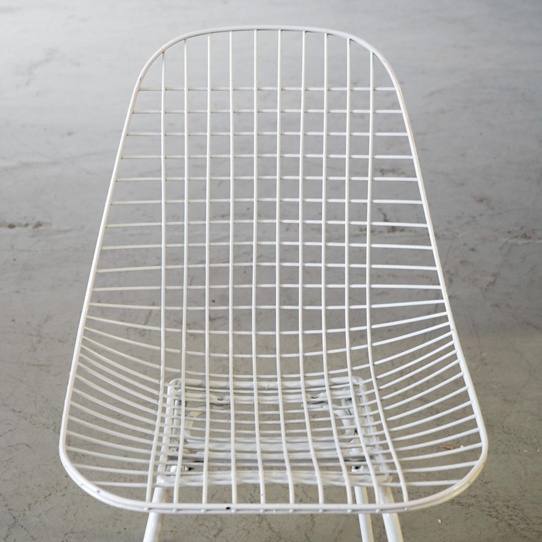 Wire Chair Modell DKX Designed by Charles and Ray Eames, 1950s (Lackiert) im Angebot