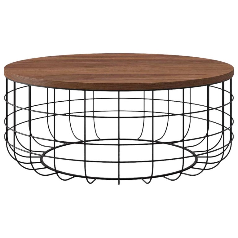 Wire Coffee Table By Dare Studio For, Round Wire End Table